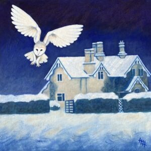 Silent Flight greetings card